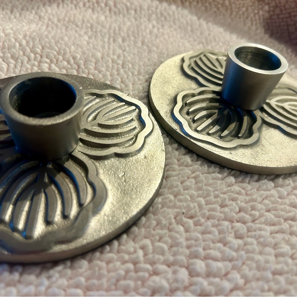 Pewter Candlestick Holders
